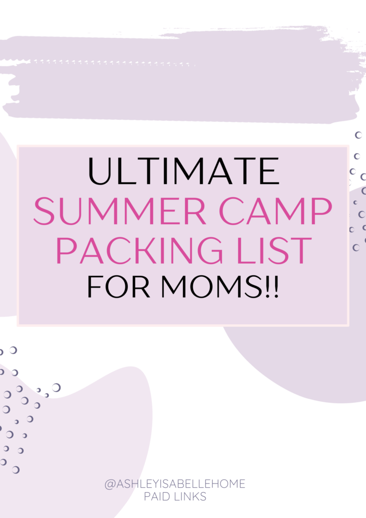 Summer Camp Packing List for Moms